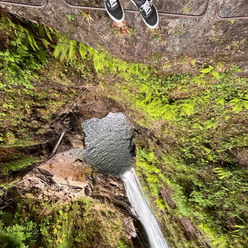 persons standing on the Via Ferrata Scotland