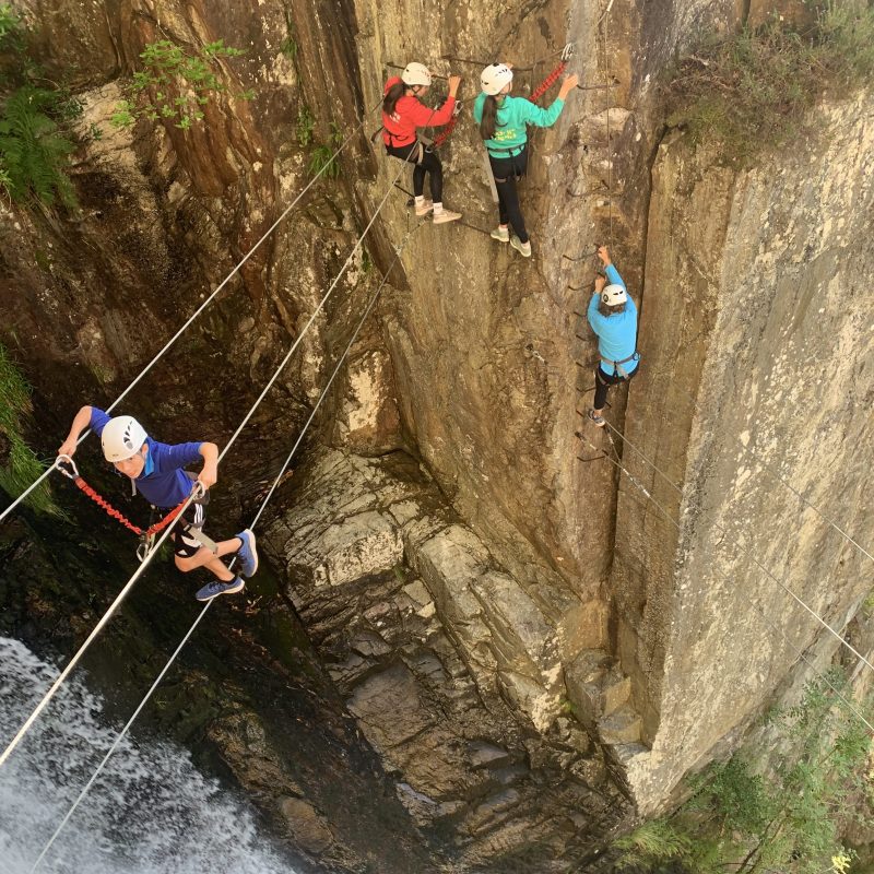 People on Via Ferrata Scotland